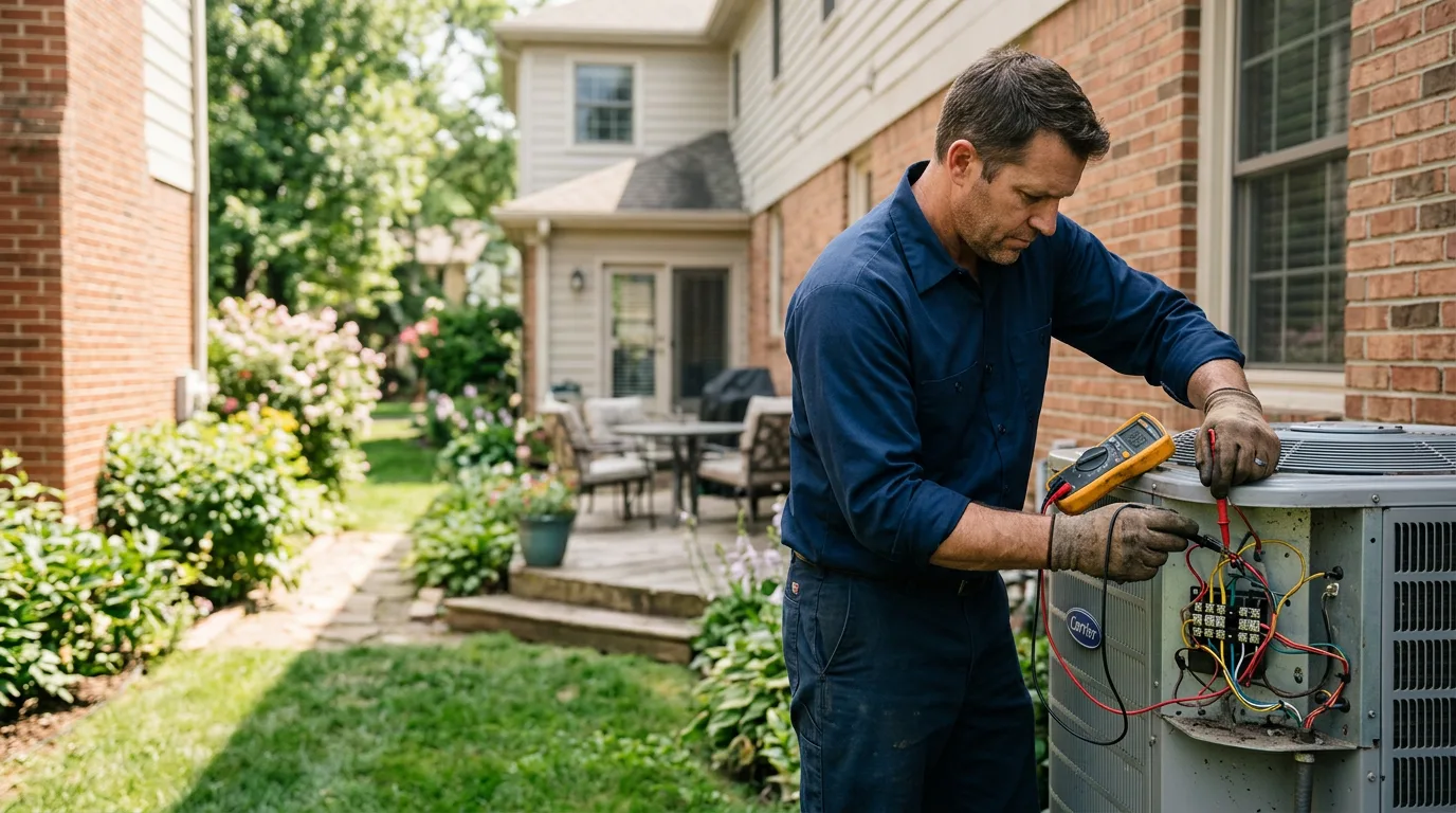 HVAC technician working near Diamond Springs, CA